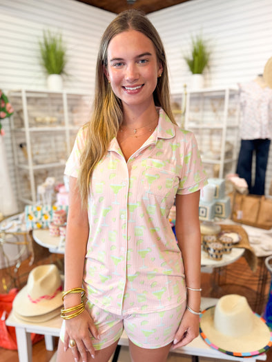 Salty But Sweet PJ Set-Green