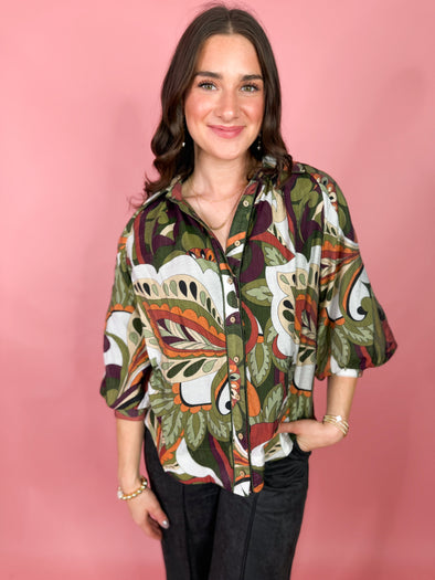 The Henry Raglan Top-Olive