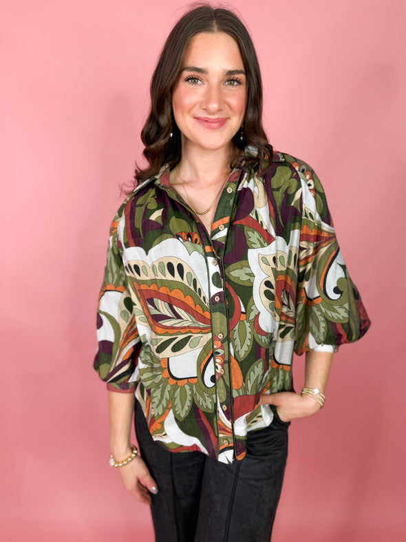 The Henry Raglan Top-Olive