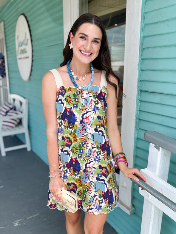 The Celia Lobster Dress-Cream