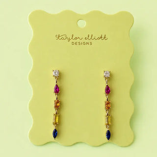 The Jasmine Dangle Earring-Colorful