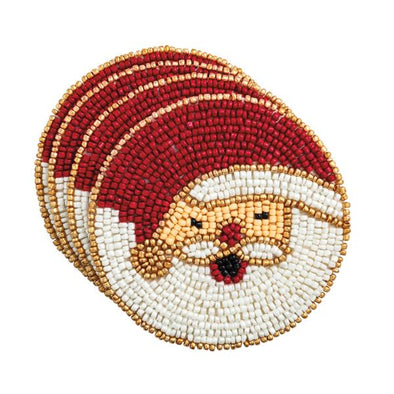 Santa Beaded Coaster