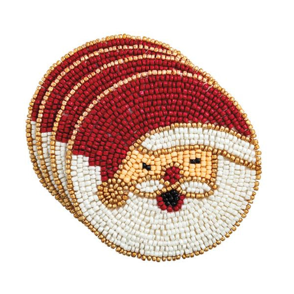 Santa Beaded Coaster