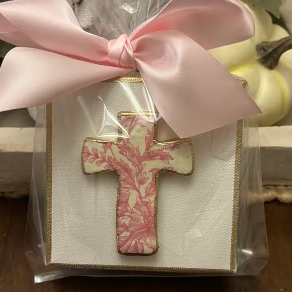 Spring Pink Toile Cross