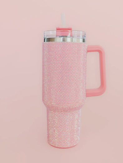 Rhinestone 40oz Stainless Tumbler-Multiple Colors