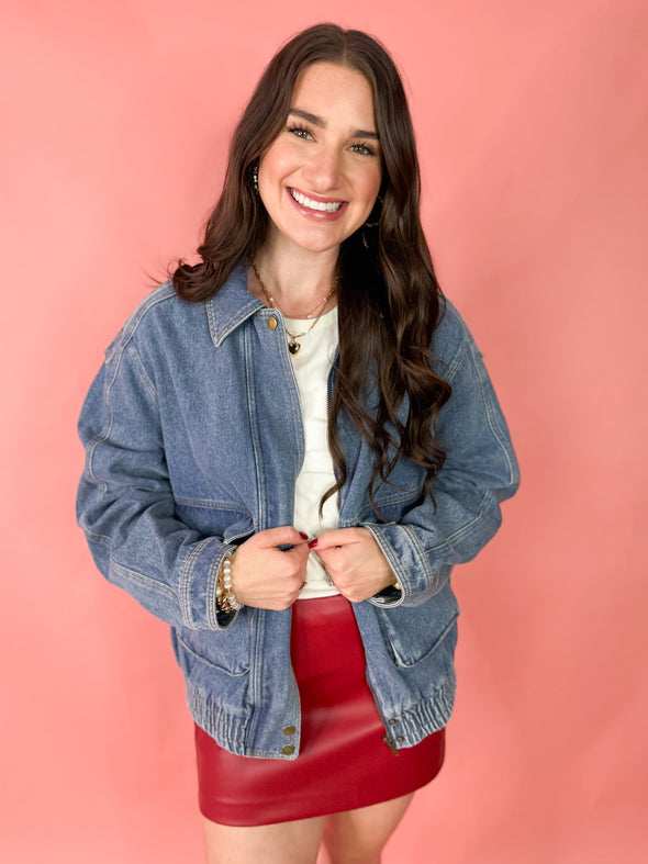 The Nicole Jacket-Denim