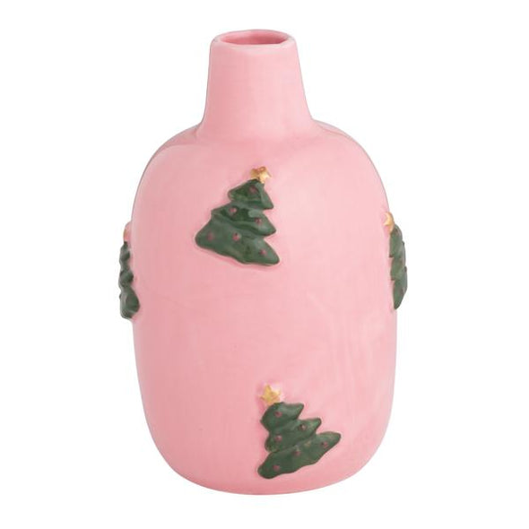 Christmas Tree Vase-Pink