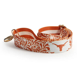 The Texas Floral Purse Strap-Orange