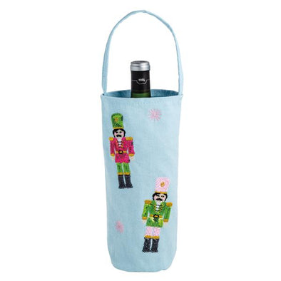 Nutcracker Sequin Wine Bag