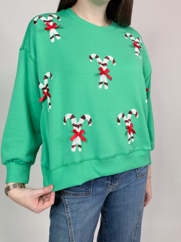 The Millie Candy Cane Sweatshirt
