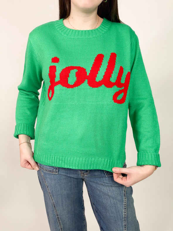The Jess Jolly Sweater-Green