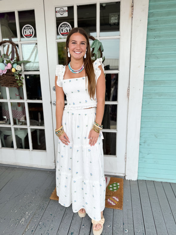 The Beve Floral Set-Cream