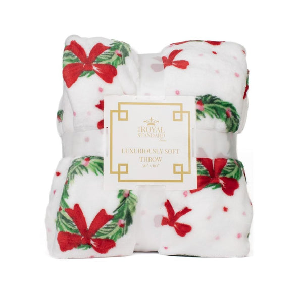 The Clara Wreath Throw-Red