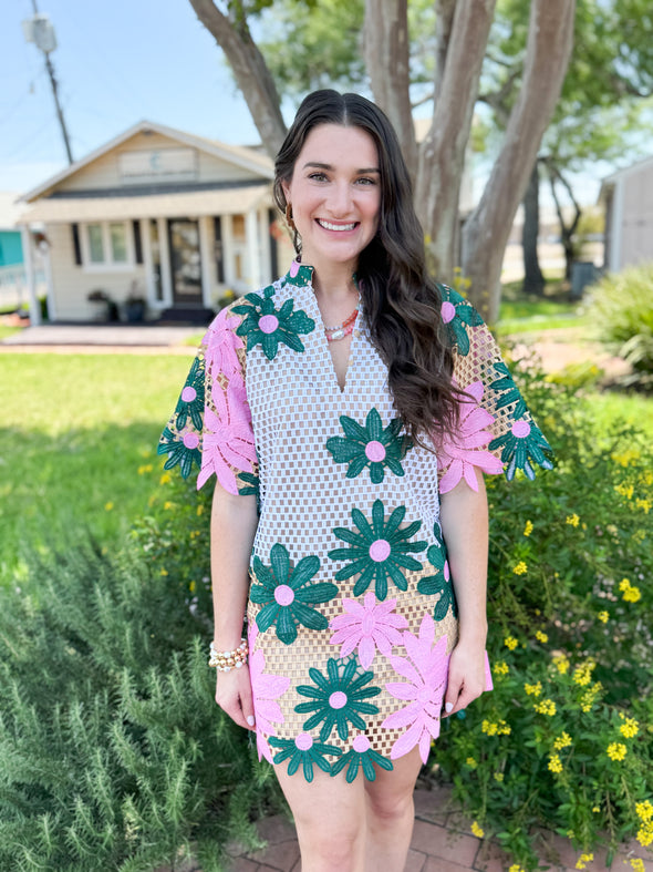 (Buddylove) The Lulu Lace Dress-Pink Lady