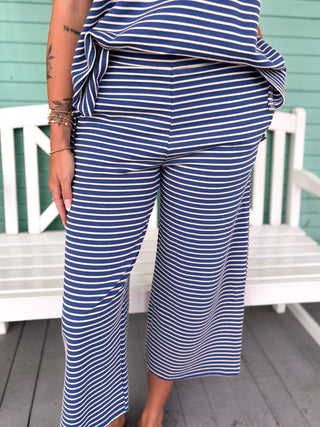 The Hagar Stripe 2 Piece Set-Blue