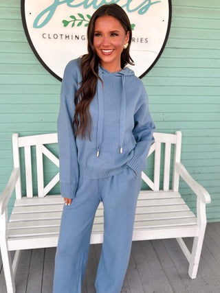 The Gracie Knit Set-Blue