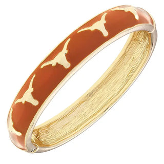 The Longhorn Logo Bracelet-Orange