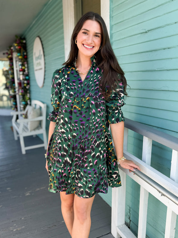 The Liz Animal Print Dress-Multi