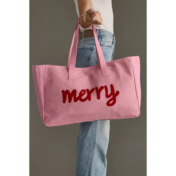 The Merry Tote-Pink