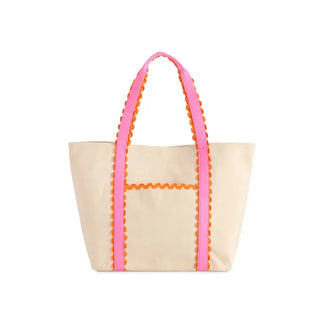 tote with pink straps 