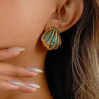 The Rocio Shell Earring-18k Gold
