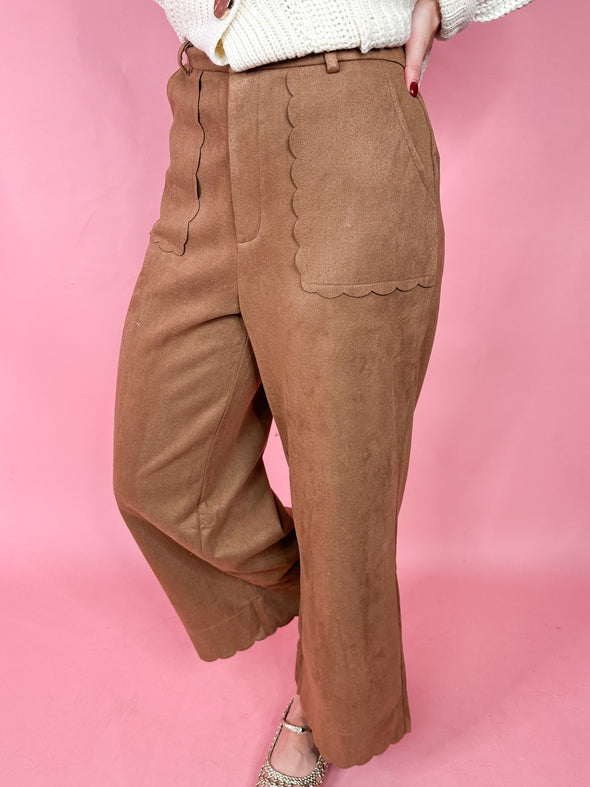 The Anton Suede Pant-Camel