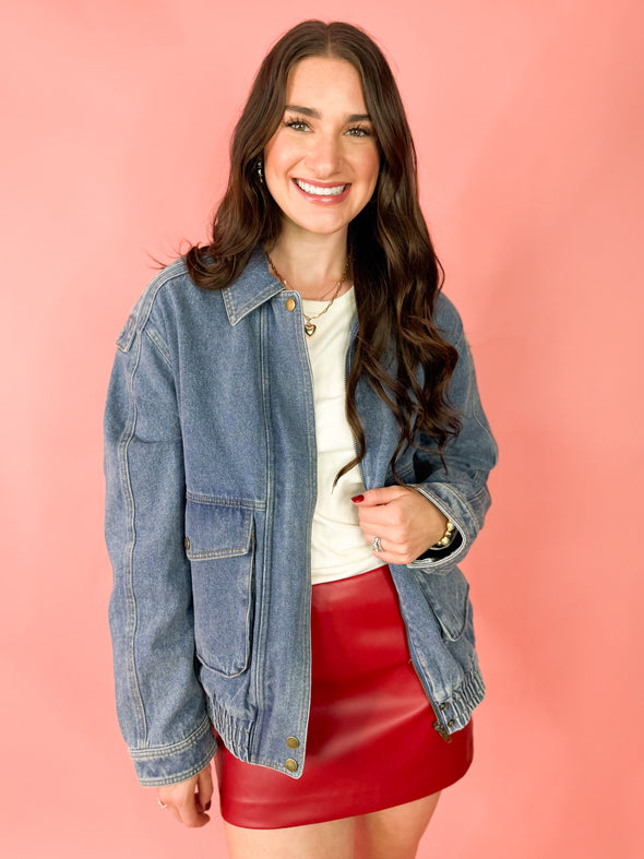 The Nicole Jacket-Denim