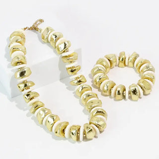 The Golden Grove Bracelet-Cream
