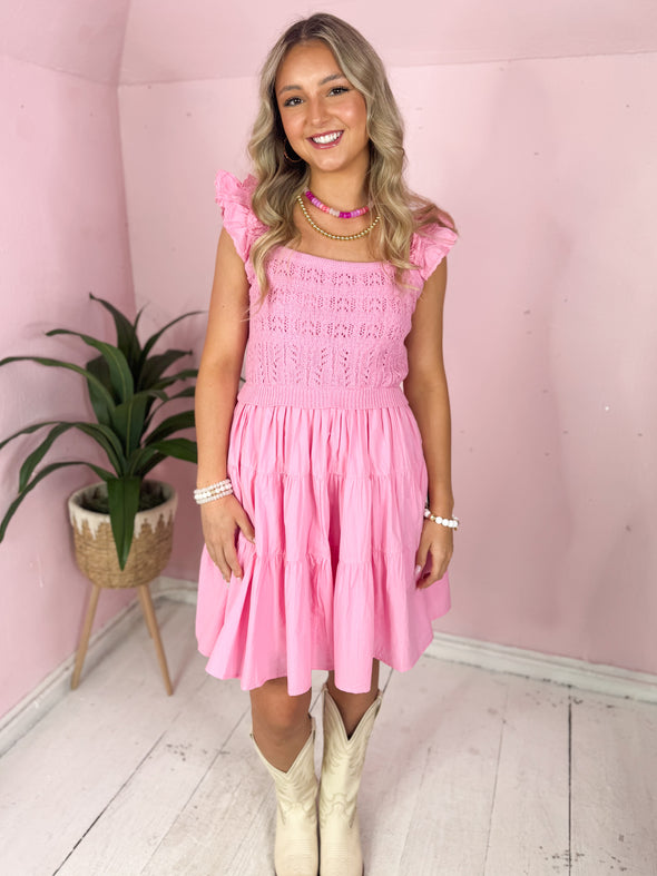 pink dress