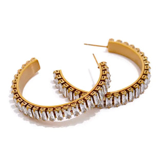 The Liza Shine Hoops-Gold