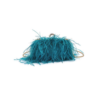 The Harlow Feather Clutch-Multiple Colors