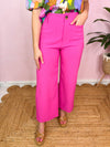 pink wide leg pant