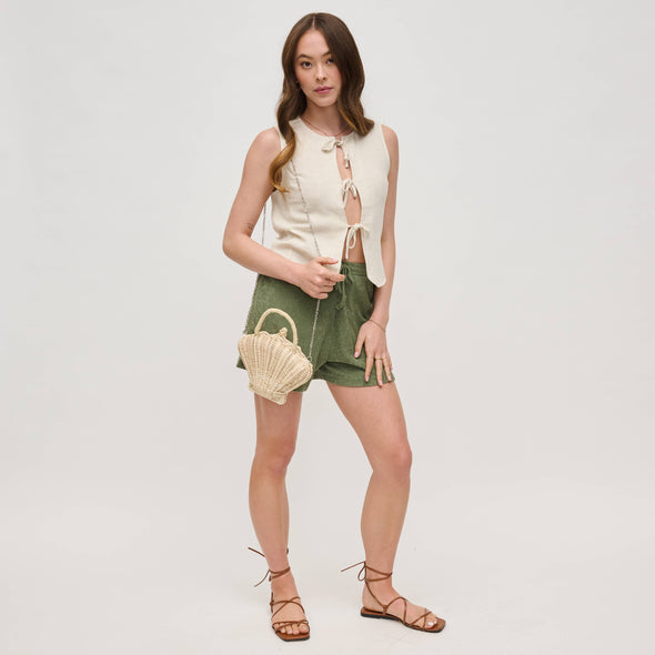 The Erica Seashell Crossbody-Natural