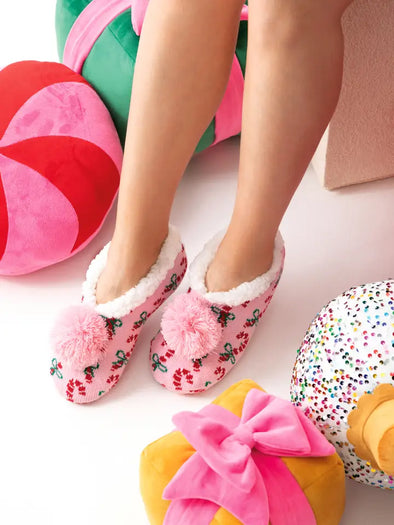 pink candy cane slippers
