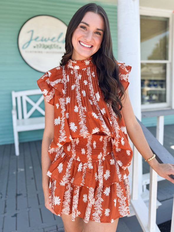 (J.Marie) The Audrey Skort-Orange