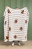 The Tailgate Chenille Blanket-Footballs