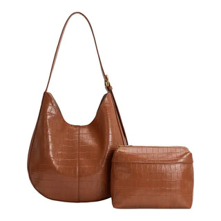 The Stefanie Leather Bag- Camel