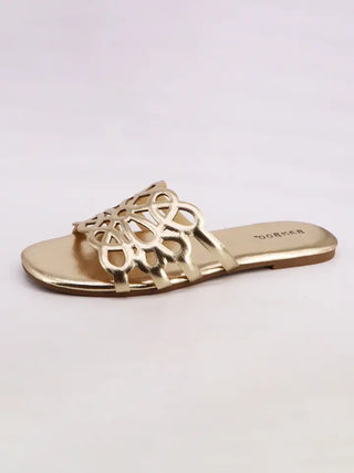 The Jonas Smile Sandal-Gold