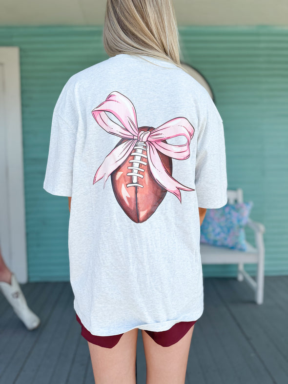 The Football Bow Tee