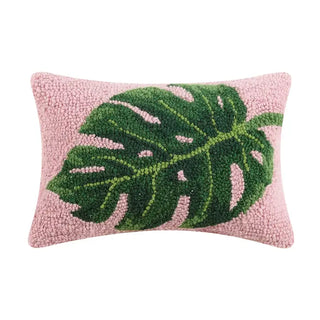 Embroidered Pillow-Palm Leaf