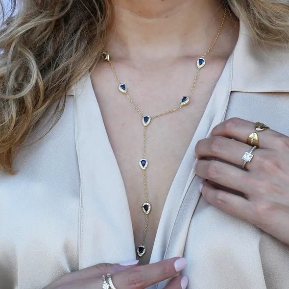 Blue Y-Glow Necklace