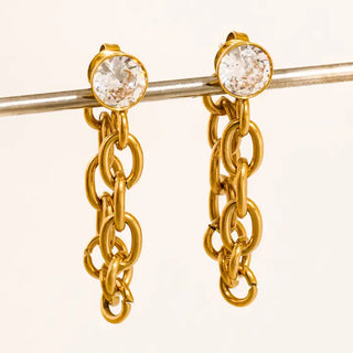 The Jazlynn Chain Drops-Gold