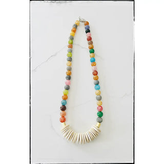 The Sharon Gemstone Necklace-Multi