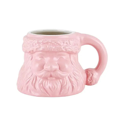 Santa Face Mug-Pink