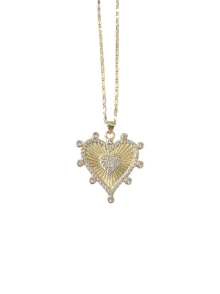 The Carter Heart Necklace-Gold