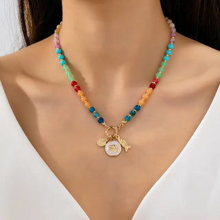 The Rainbow Charm Necklace-Multi