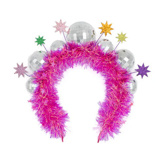 The Let it Shine Disco Headband-Pink