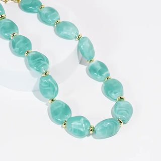 The Aqua Muse Necklace-Aqua