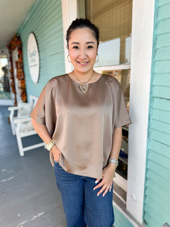 The Kara Top-Mocha