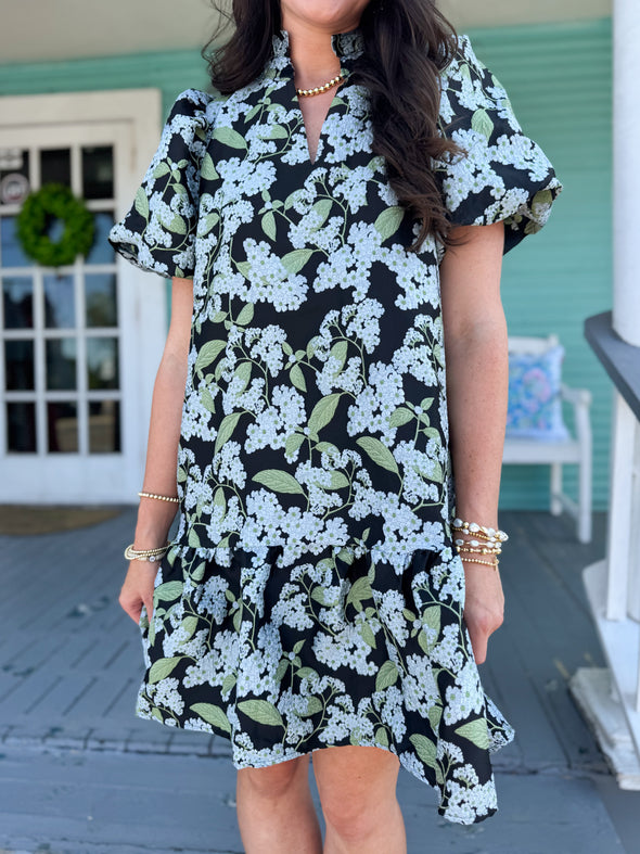 The Valerie Floral Dress-Blue